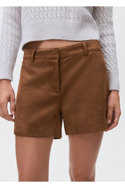 Mango Teen Süet görünümlü şort