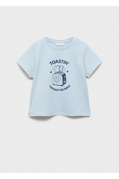 MANGO Kids Kısa kollu desenli tişört