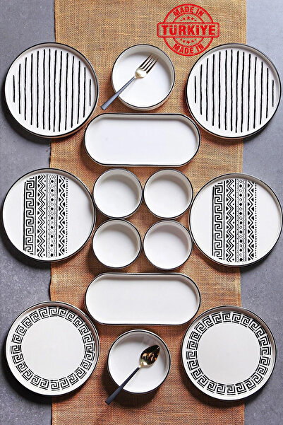 Kitchen Life 14 Piece Stackable Sio Savior Breakfast Set for 6 People -Luxury...