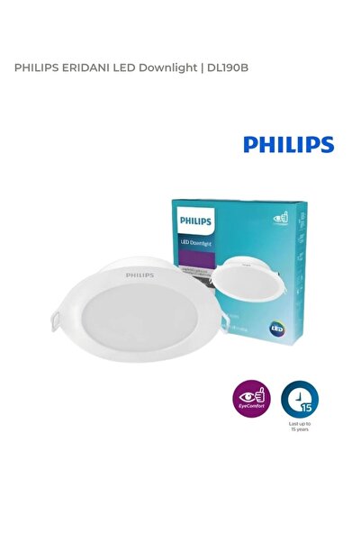 Philips Eridani 7W 4000K 4'Lü Paket DL190B Led6 D80 840TR Spot Armatür Dış 11...