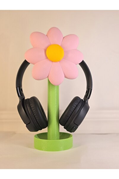 Plywoody Toys and More Çiçek temalı Kulak üstü Kulaklık Standı