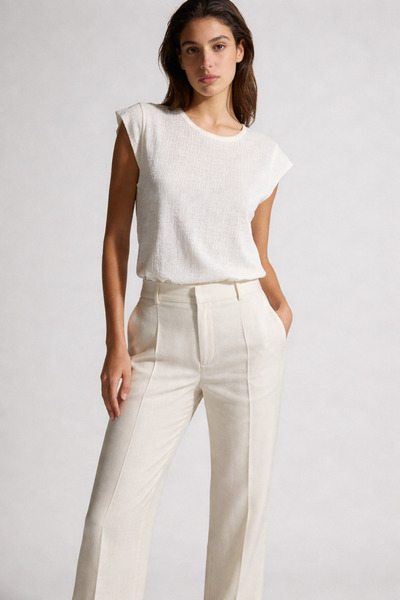 Şiir Tekstil Falena Silver Jacquard Tank Top