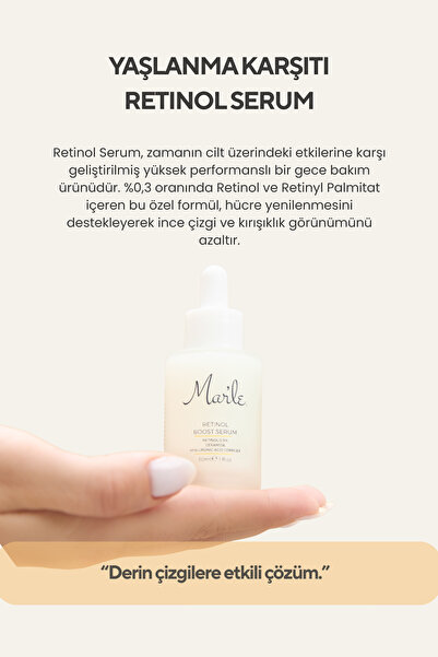 MAR'LE Yaşlanma Karşıtı Retinol Serum