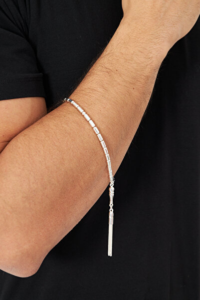 Ventino Silver Kapsül Kesim Orta Boy 925 Ayar Gümüş Tespih  VET-0096