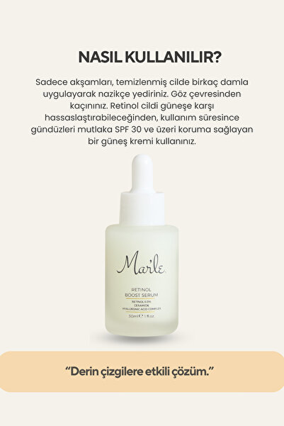 MAR'LE Yaşlanma Karşıtı Retinol Serum