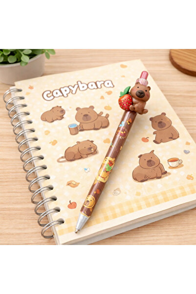 Capybara Başlıklı Versatil Kalem