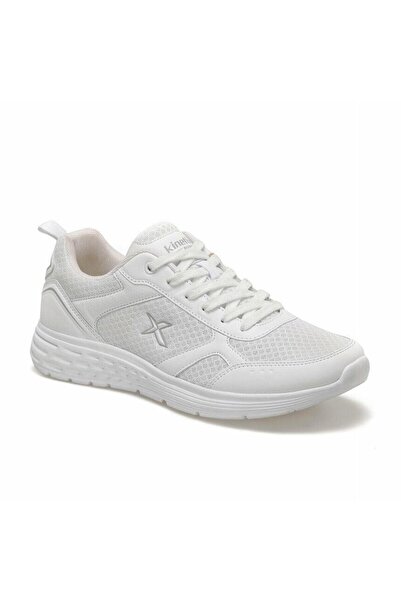 Kinetix Apex Men's White-gray Textile Sports Running Shoes