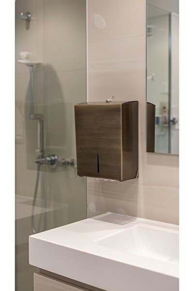 EMFA AKSESUAR Antique Vintage Gold Paper Towel Holder Z Fold Napkin Holder Brass