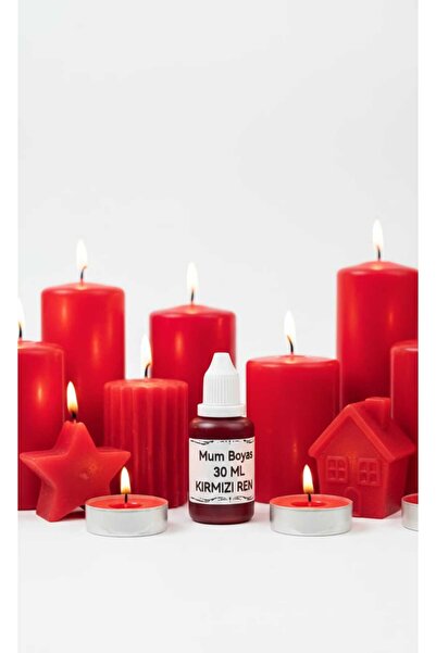 ElHobi Sıvı Mum Boyası - Kırmızı - 30 ml