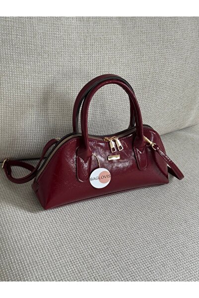 BAGLOVİS Bright Burgundy Blnci Stylish and Simple Women's Hand/Shoulder Bag E...