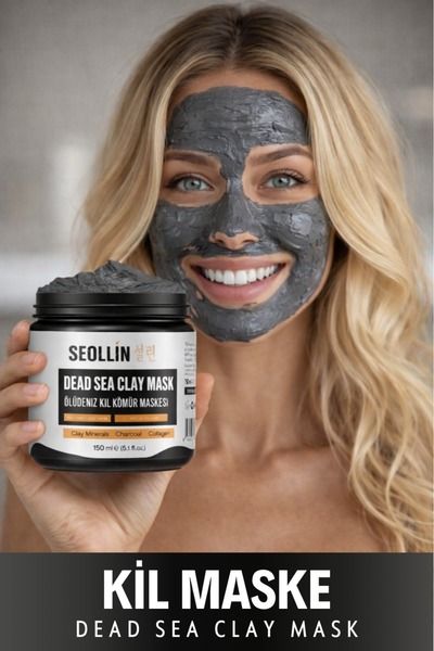 SEOLLİN Ölü Deniz Kil Maskesi Kolajen Siyah Nokta Karşıtı Ölü Deriden Arındır...