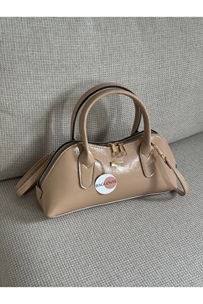 BAGLOVİS Shiny Mink Blnci Stylish and Simple Women's Hand/Shoulder Bag En28 B...
