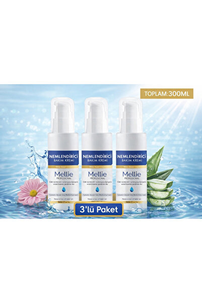 Mellie Professional 3’lü Nemlendirici Su Bazlı Bakım Kremi ( Gün Boyu Etkili)...