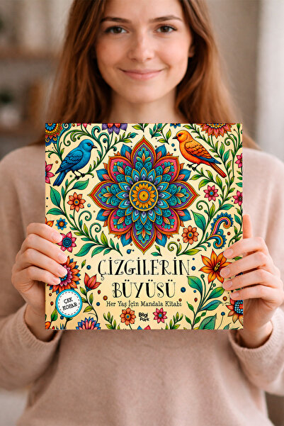 Parodi Yayınları Çizgilerin Büyüsü – Her Yaş İçin Mandala | 96 Sayfa | Çek-Ko...