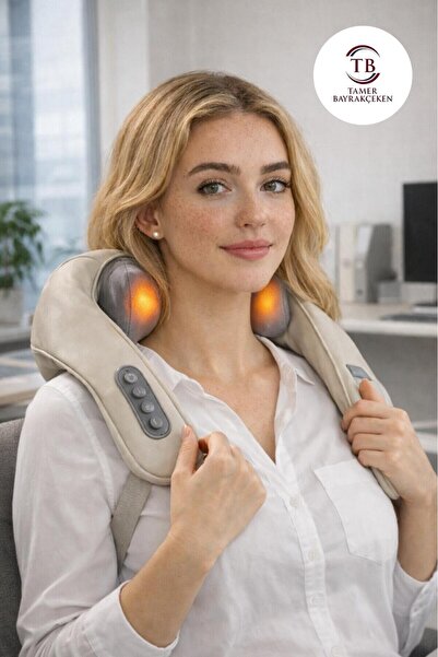 Genel Markalar Ovmalı Isıtmalı Yoğurmalı Boyun Sırt Bel Masaj Cihazı – Akupun...