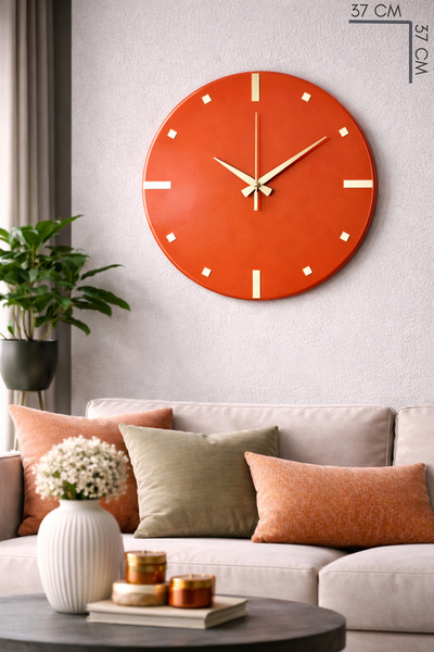 MOOCLOCK Seyhan Model Modern, Dekoratif, Metal, Aynalı, Sessiz Akar Mekanizma...