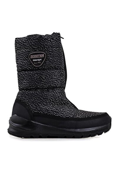 Scooter F7447TSQ Черни блестящи детски водоустойчиви снежни ботуши