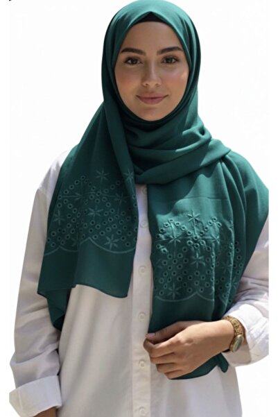 Veil Designer طرحة بوال الوان اخضر بقماش ياباني تطريز علي الطرفين المقاس : 60...