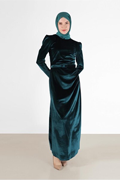 Alvina ДЕТАЙЛ С КОЛАН КАДИФЕНА РОКЛЯ 42452