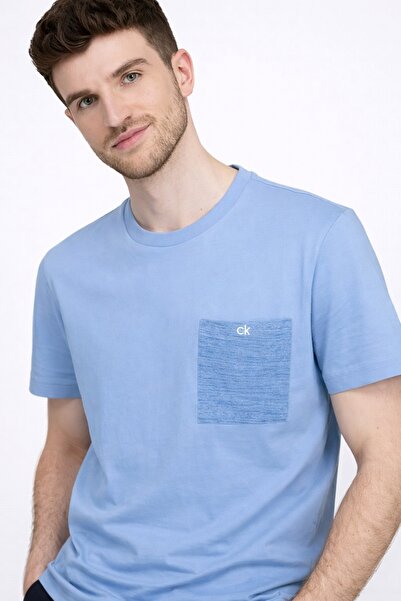 Calvin Klein CK cepli pamuklu regular fit erkek tshirt K10k105170