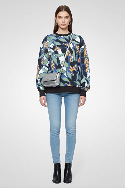 Hugo by Hugo Boss Women Crew Neck Long Sleeve Floral Sweatshirt, Multicolor