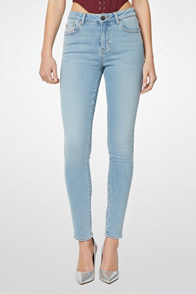 Diesel Women Skinny Fit Washed Denim Jeans, Blue