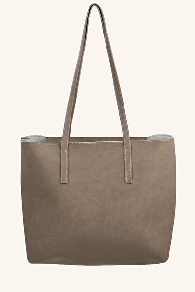 birizmoda Geantă de mână și de umăr din piele intoarsa de marime mare pentru ...