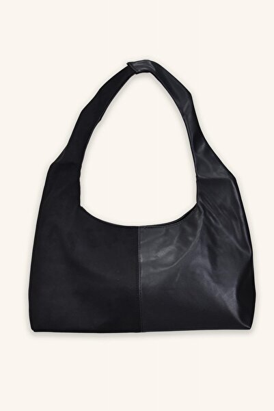 birizmoda Τσάντα χειρός και ώμου Lowell μεγάλου μεγέθους -Μαύρη