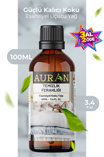 AURAN Temizlik Ferahlığı Esansiyel Uçucu Koku Yağı Difüzör Esansı Buhurdanlık...