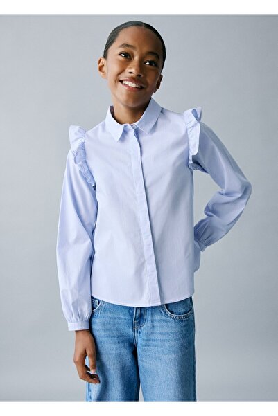 MANGO Kids Volan detaylı gömlek