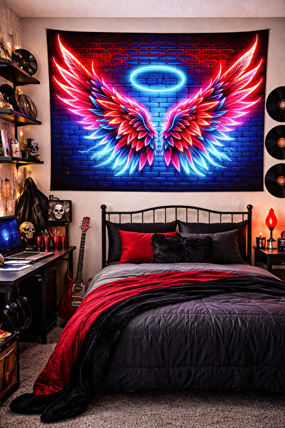 Vendini Kaliteli Kumaş , Renklerin Dansı Duvar Örtüsü Duvar Halısı Wall Tapestry