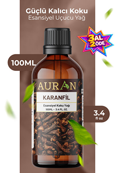 AURAN Karanfil Esansiyel Uçucu Koku Yağı Difüzör Esansı Buhurdanlık Yağı Arom...