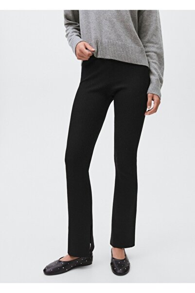 Mango Teen İspanyol paçalı fitilli pantolon