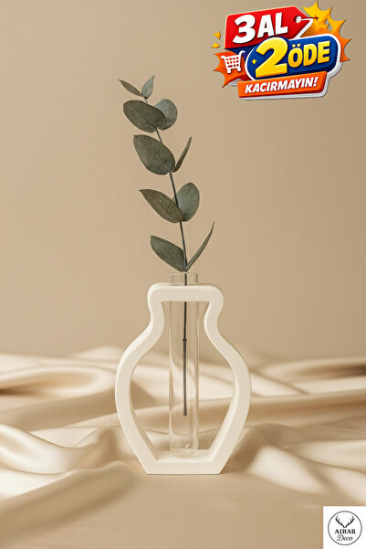 AİBAR Aura Modern , Lüks , Bohem Minimalist Dekoratif Vazo 15 cm