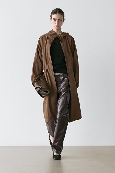 Massimo Dutti Long technical fabric parka