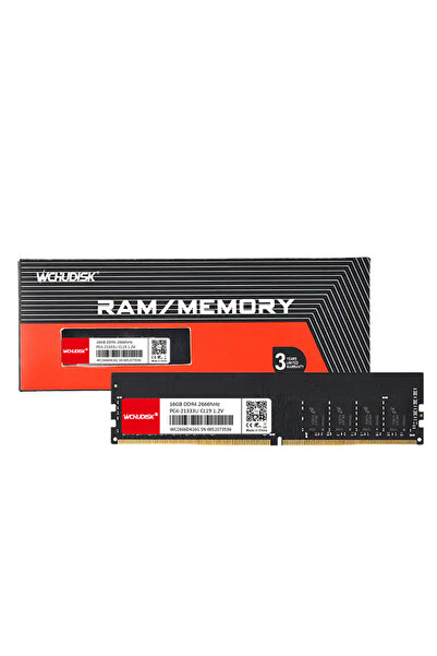 WCHUDISK 16 Gb Ddr4 2666 Mhz Pc4-21300U Cl19 1.2V Desktop Ram