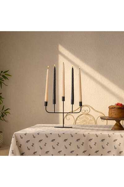 Evidea Deco Lucetta Şamdan - Siyah - 23 cm