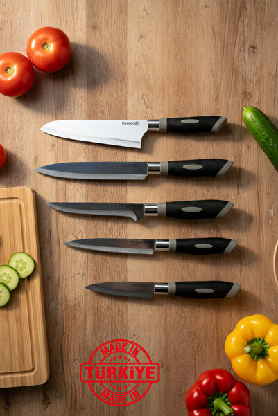 Bernardo طقم سكاكين تيتان مكون من 5 قطع (صنع في تركيا)