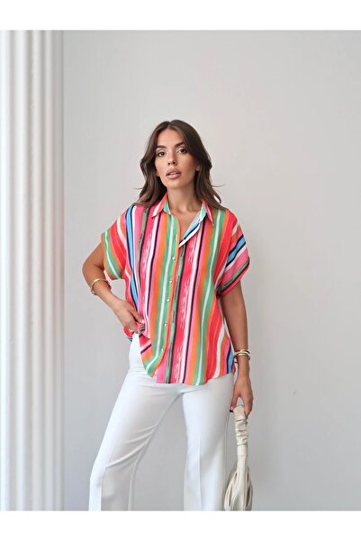 Swass Kısa Kollu Oversize Gömlek