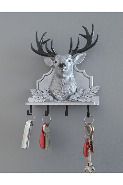 en-concept Geyik Figürlü Kabartmalı Askılık ve Anahtarlık
