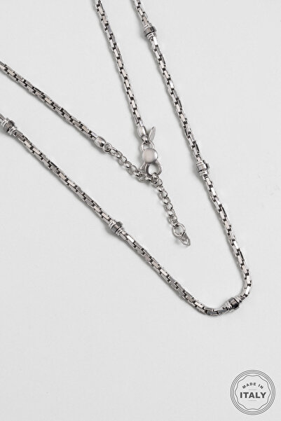So CHIC... İtalyan Zeus 57 Cm Gümüş Erkek Zincir Kolye
