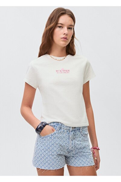 Mango Teen Reglan kollu tişört