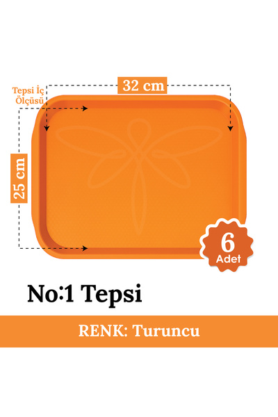 Hesna Natural No1 Fast Food Tray - Service Tray - Presentation Tray 27*36