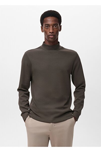 MANGO Man Perkins yaka uzun kollu tişört