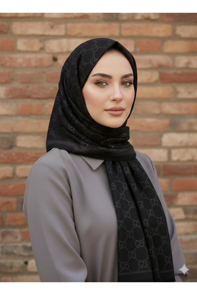 Solo İpek Çift Taraflı G Desen Şal