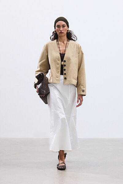 BE BLUE Полотняна куртка з піщаними ґудзиками