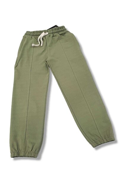 BOBBY JR KİDSWEAR بنطلون رياضي للفتيات مع جيب أمامي من نوع فلورو باللون الأخضر