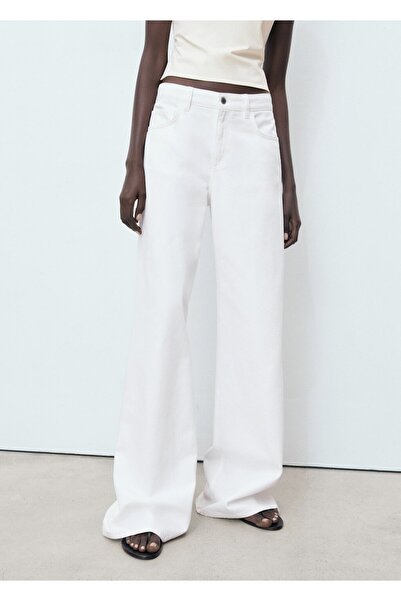 MANGO Woman Düşük belli Wideleg jean