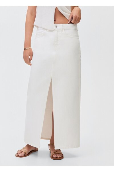 Mango Teen Uzun denim etek