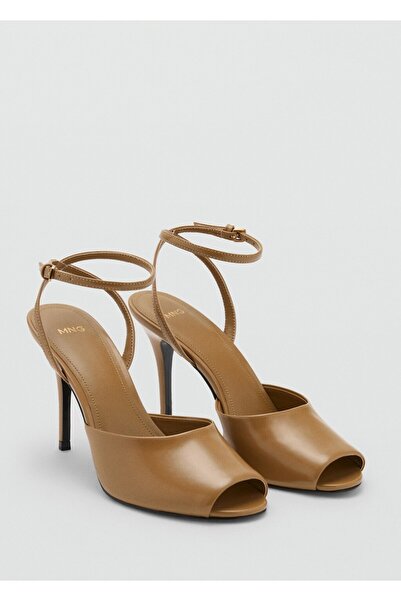 MANGO Woman Bilekten bağlamalı topuklu sandalet